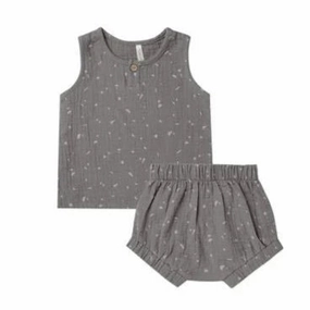 Machine washable kids' clothes Ruffled Rylee   Cru Unisex BABY TANK SET - SHAPES