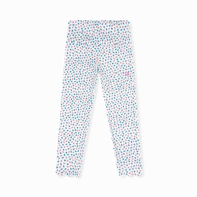 Ombre colored kids' wear Fairy costumes for children Sadie Scallop Legging - Kindness Blooms Floral Athleisure