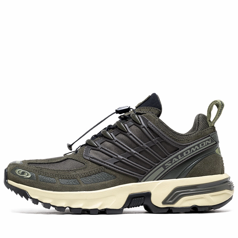 Comfortable Everyday Footwear Soft Walk Salomon ACS Pro Leather - Peat/Deep Lichen Green