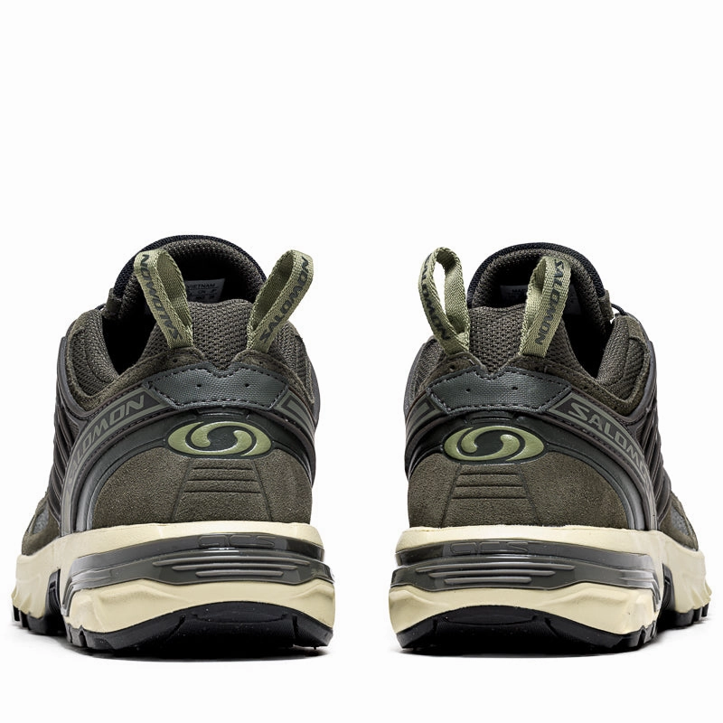 Comfort Fit All-season Slip-ons Salomon ACS Pro Leather - Peat/Deep Lichen Green