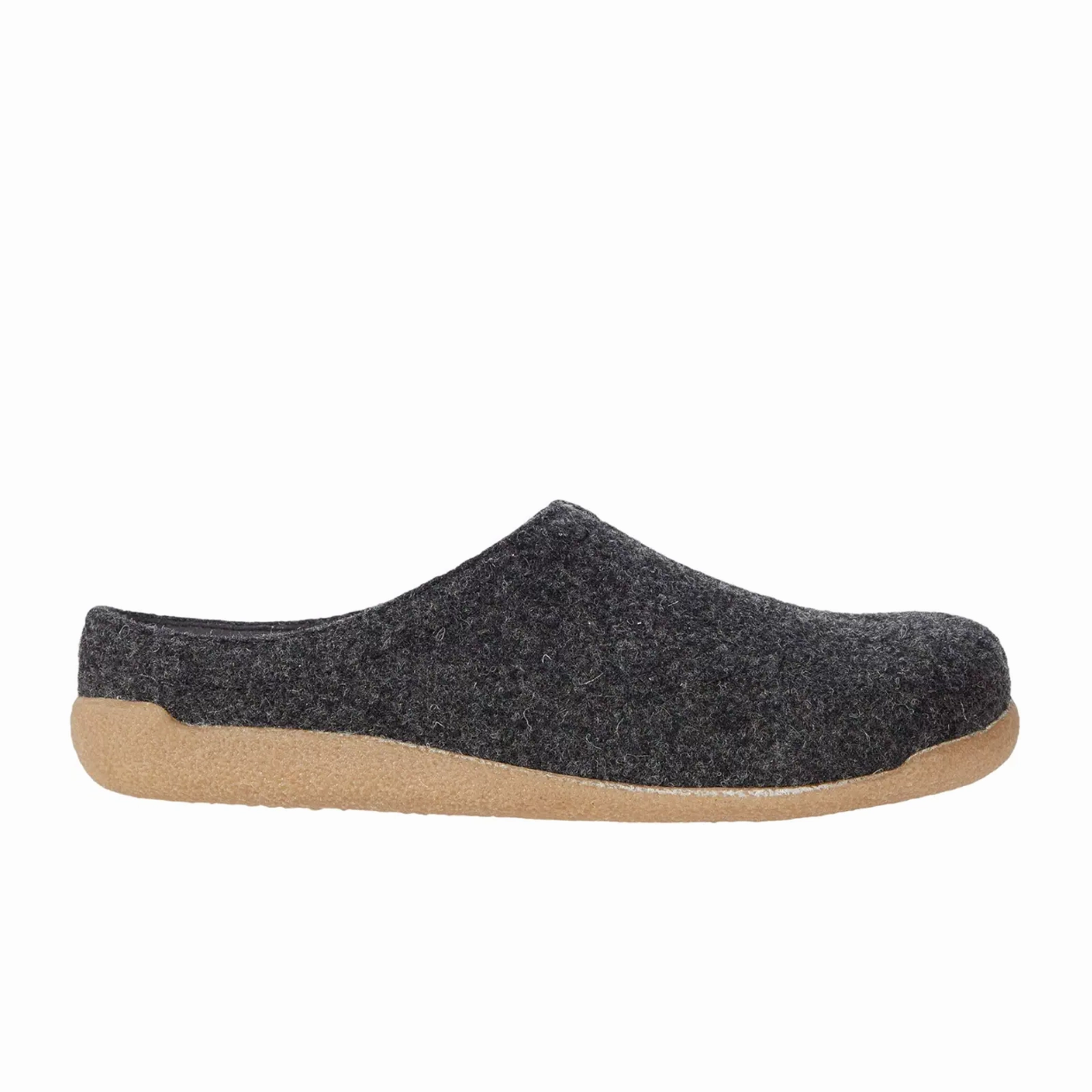 Unstructured Style Hand-Burnished Sanita Lodge Slide Slipper (Unisex) - Charcoal/Charcoal
