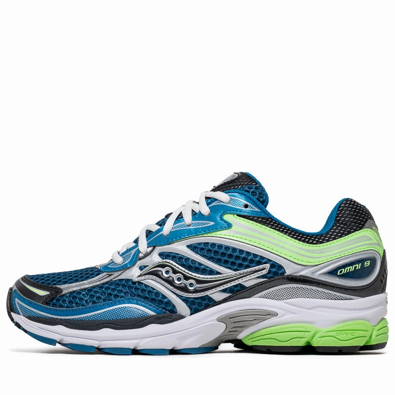 Saucony Progrid Omni 9 - Blue/Lime Comfortable Casual Wear Party Ease