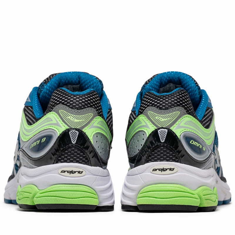 Trendy Slip-ons Saucony Progrid Omni 9 - Blue/Lime