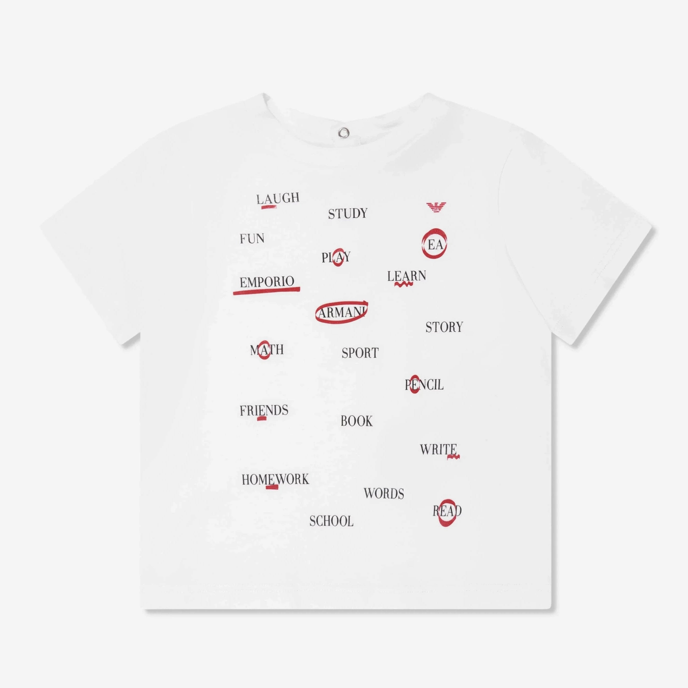 Emporio Armani Junior Ivery Logo T-shirts - 6Y Toddler apparel