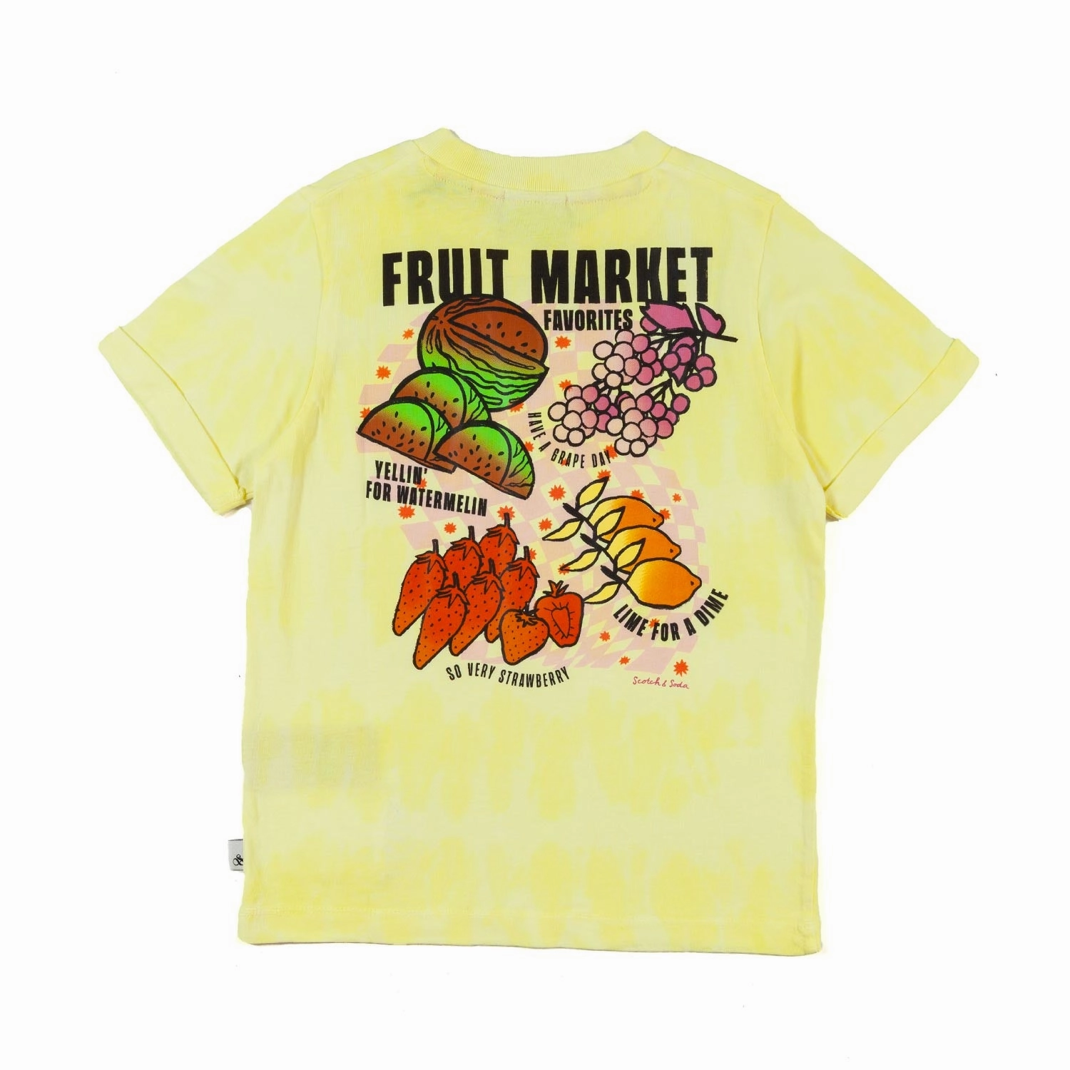 SCOTCH & SODA Kids Fruit Market Printed T-shirt Train journey clothes for children Party