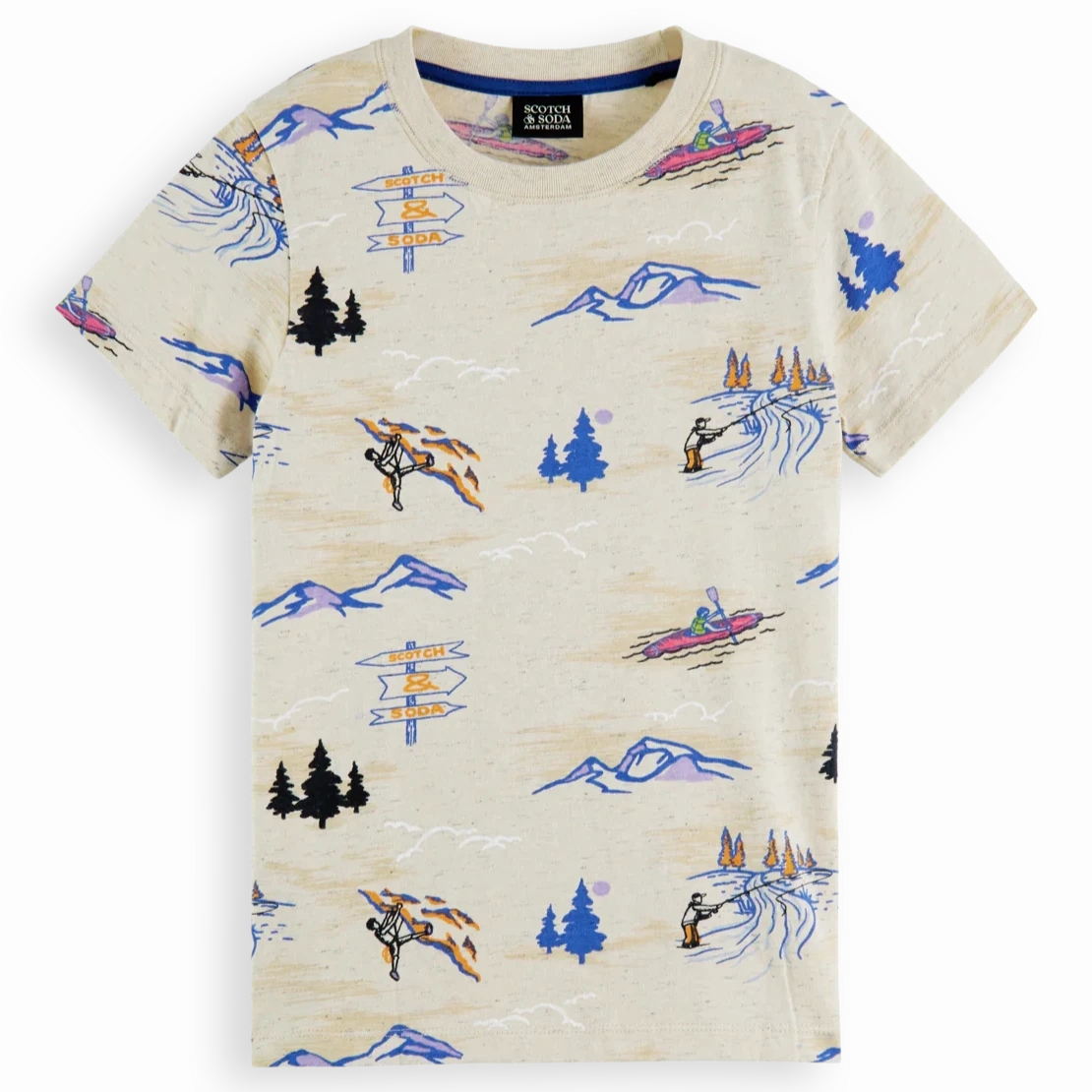 Pre - teen Relaxed - Fit SCOTCH & SODA Kids Relaxed-Fit Organic Cotton Printed T-Shirt - 4Y/6Y