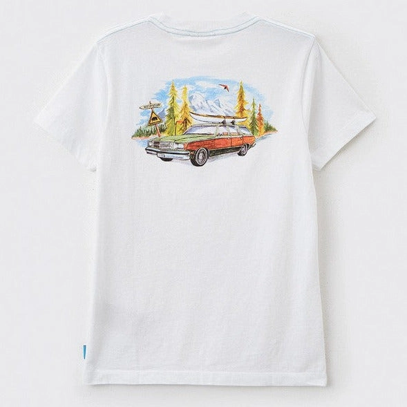 Attractive insulated SCOTCH & SODA Kids Relaxed-Fit Organic Cotton Printed T-Shirt - White - 4Y/6Y