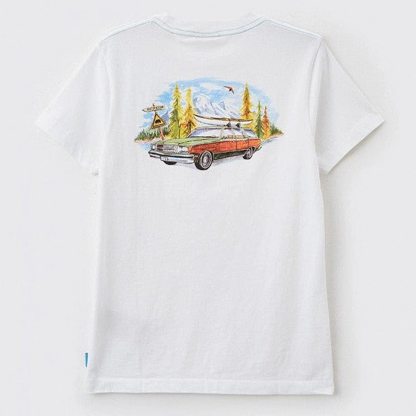 Pirate costumes for kids SCOTCH & SODA Kids Relaxed-Fit Organic Cotton Printed T-Shirt - White - 4Y/6Y