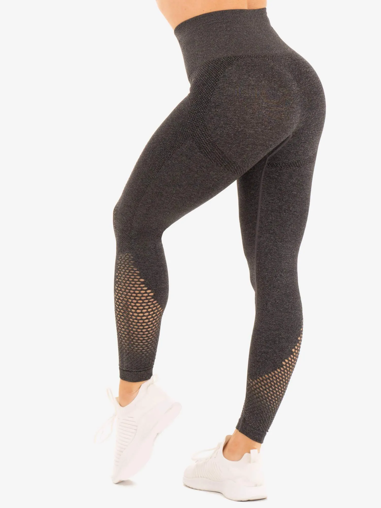 Seamless Staples Leggings - Charcoal Marl For Teens Skin Friendly Ultra Performance