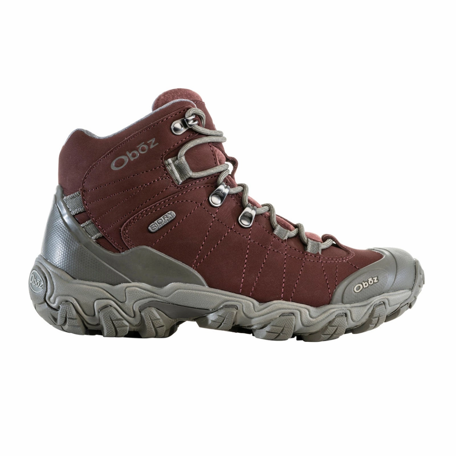Grip Smooth Oboz Bridger Mid B-DRY Hiking Boot (Women) - Port