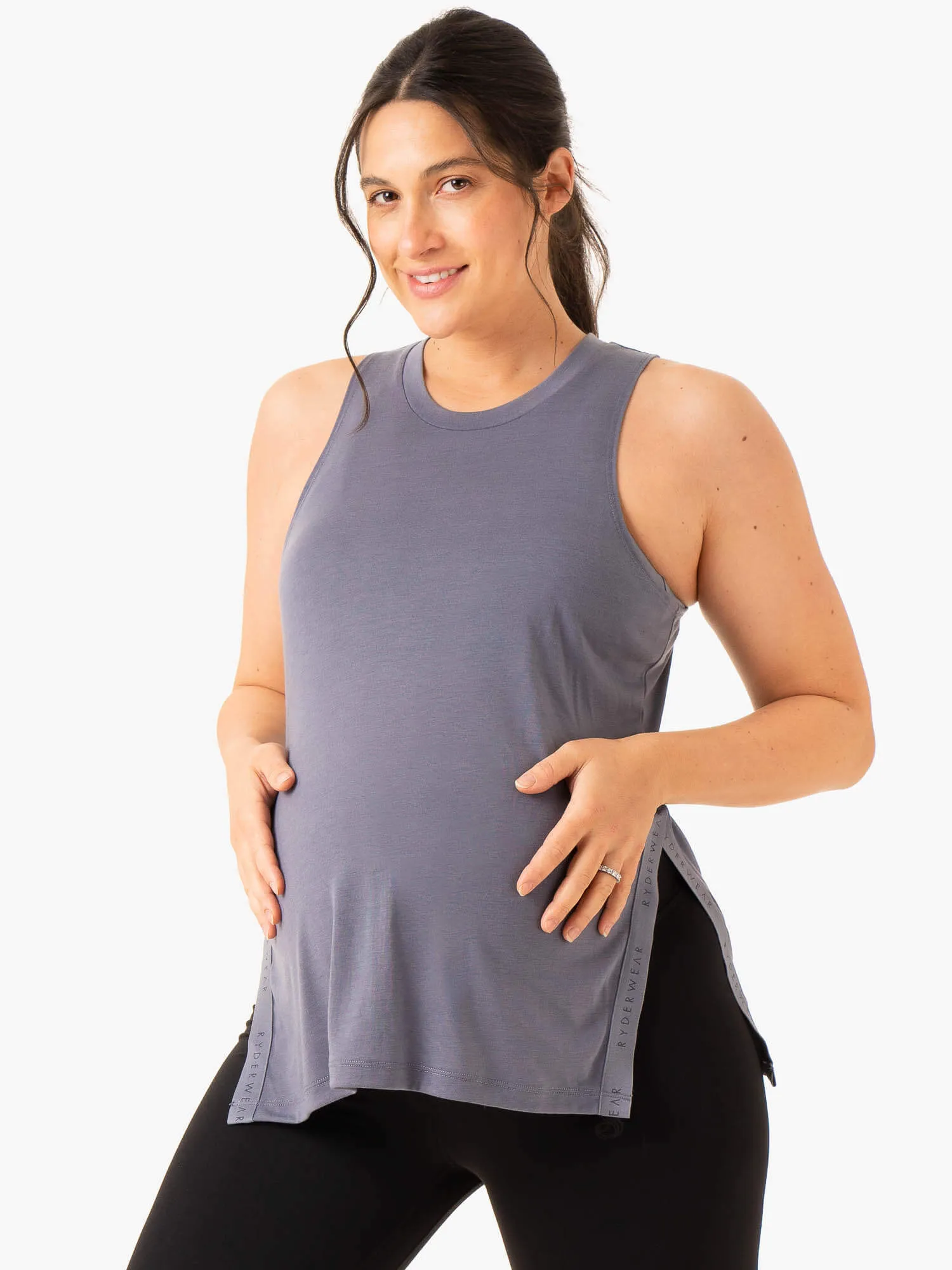 hypoallergenic material Active Bump Tank - Steel Blue