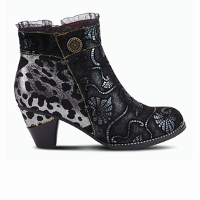 Flat Walk Steady L'Artiste Dessa Heeled Ankle Boot (Women) - Black Multi