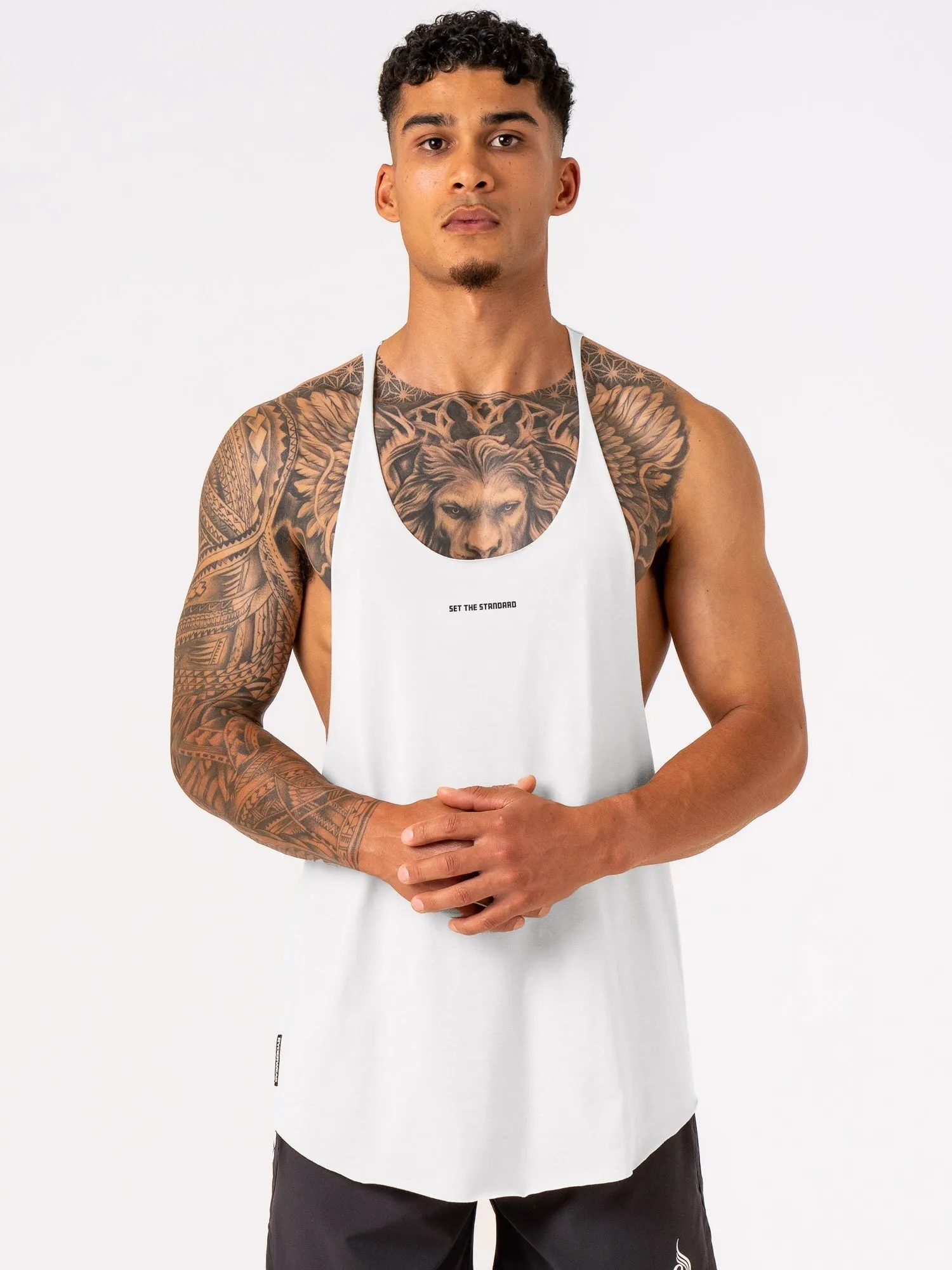 round shape Arnie T-Back - White