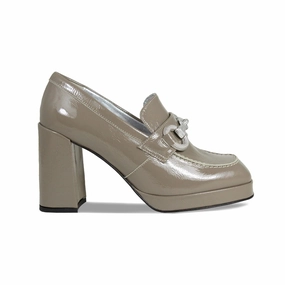 Easy Life Genevieve: Taupe Patent Leather