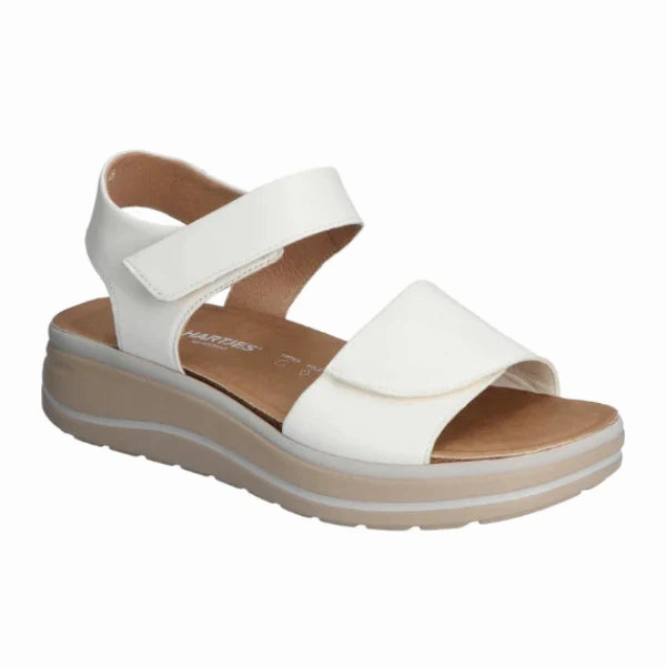 Hartjes Woogie White Sandal agility running shoe enhancement