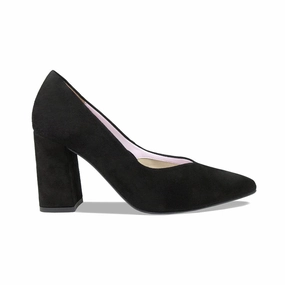 Paloma: Black Suede Cushioned Insole Fall Footwear
