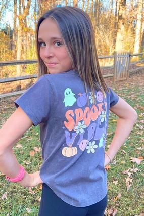 fade - resistant Elastic Spooky Vibe Glow in the Dark Pocket Tee