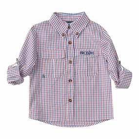 Low - heat dry Warm Founders Fishing Shirt - Americana Plaid