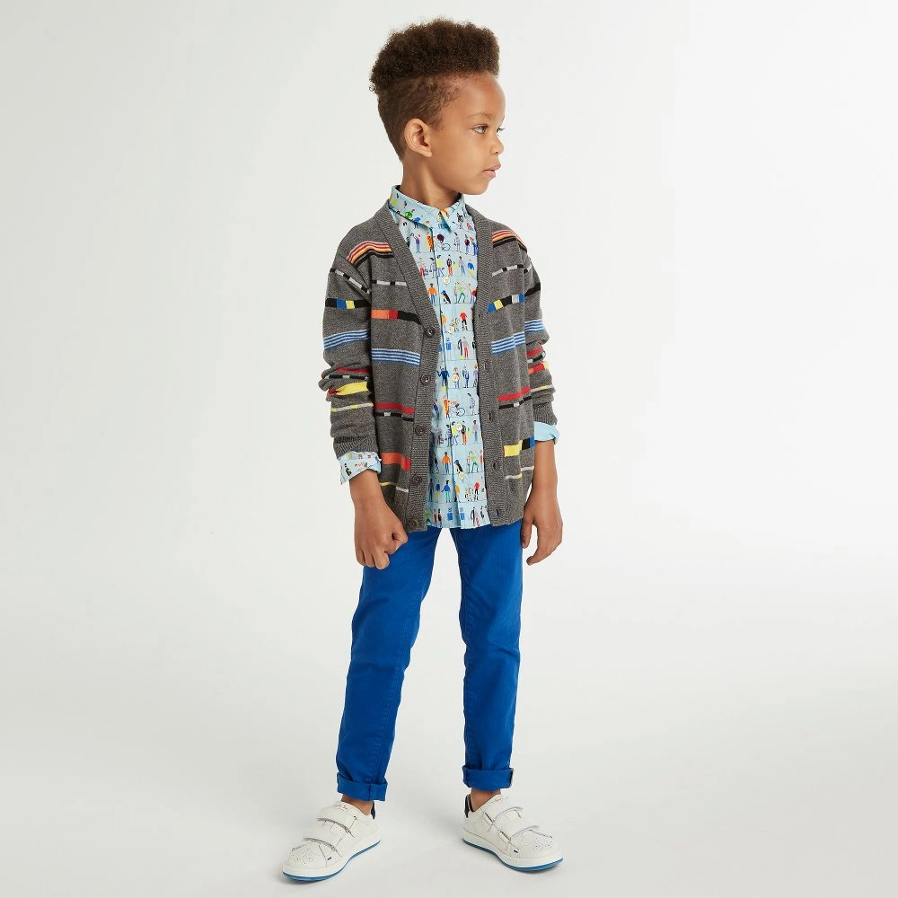Paul Smith Junior Kids Boys Blue 'Renzo' Shirt Swimwear for kids Band outfits for kids