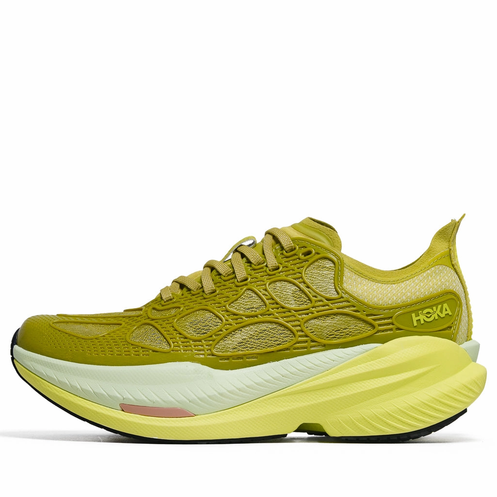 Hoka Mach X Caged - Pea Green/Hoka Citrus Breathable Lining