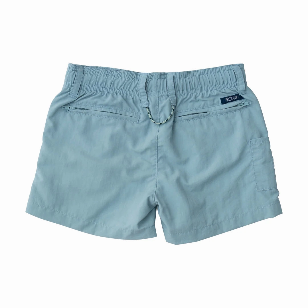 Laced Boys' Outrigger Performance Short in Forget Me Not Light Blue