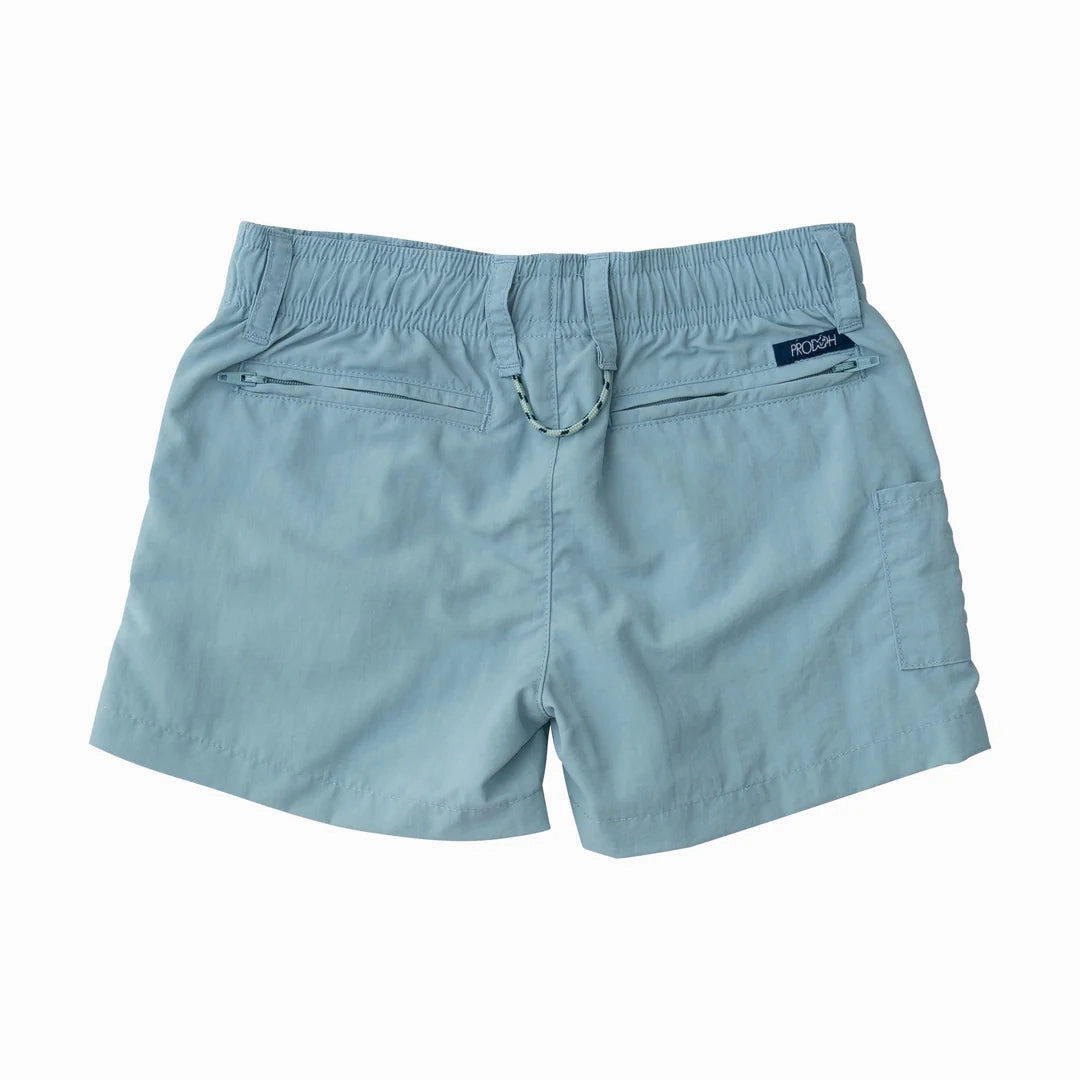 Baggy Laced Boys' Outrigger Performance Short in Forget Me Not Light Blue