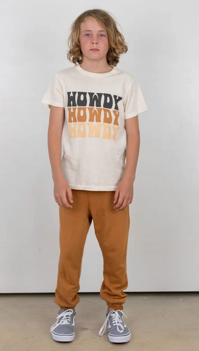 Tee Shirt- Howdy Middle school kids' clothing