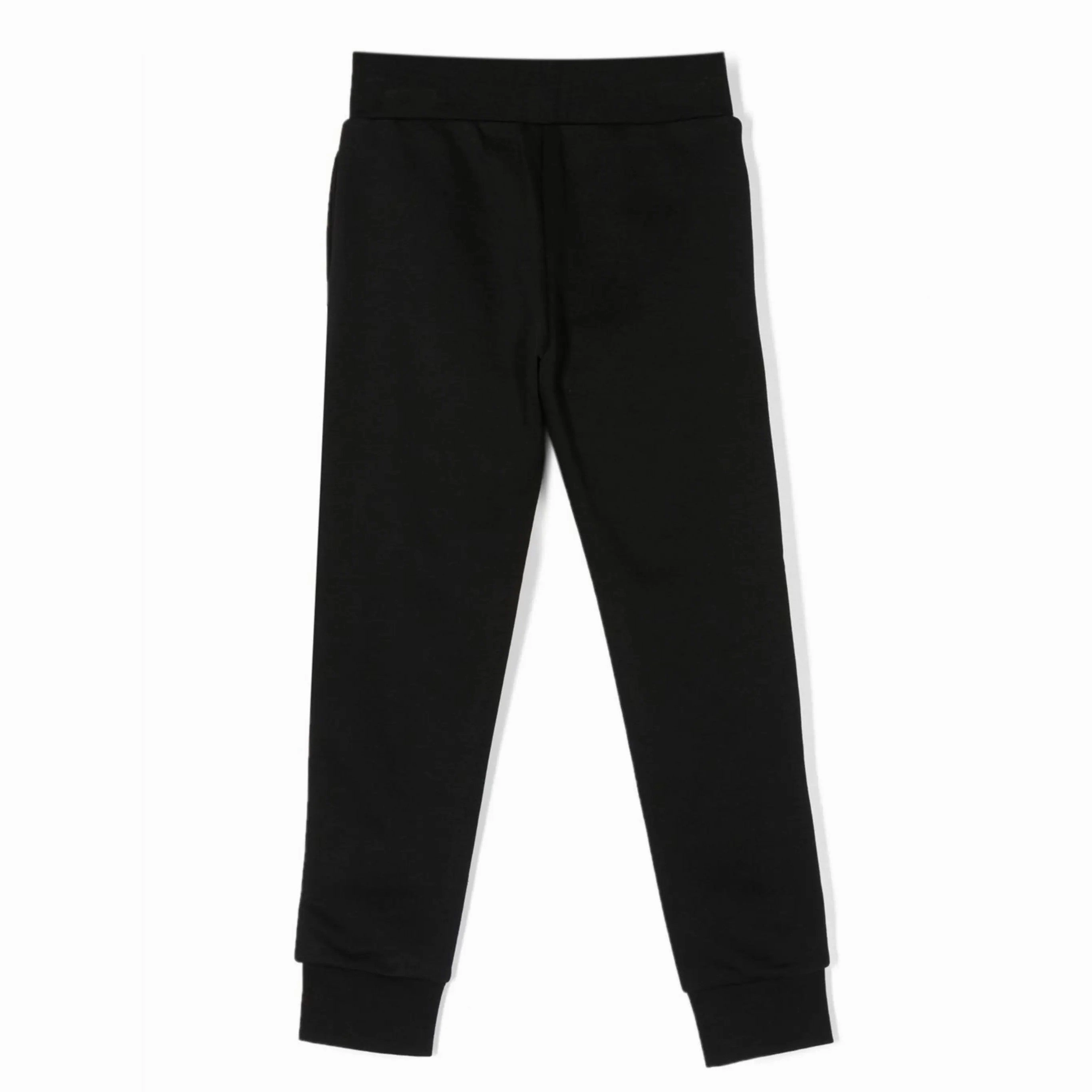 DKNY Kids Logo-Print Track Joggers Pants in Jet Black Youthful Space themed outfits for children