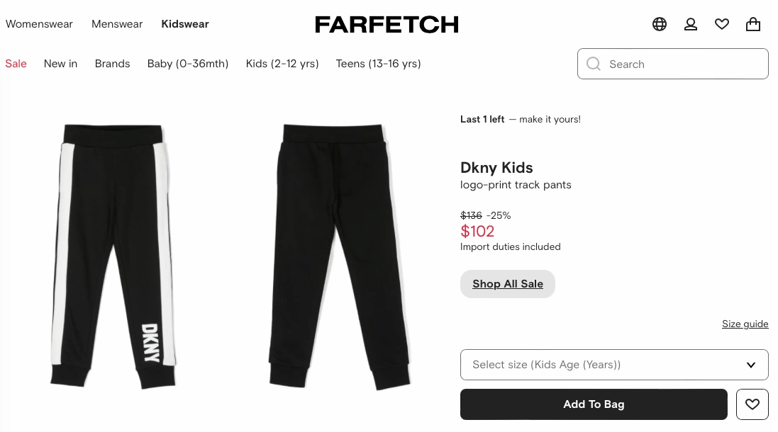 Preschoolers' clothes weekend DKNY Kids Logo-Print Track Joggers Pants in Jet Black