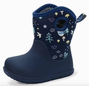 Soft Sole High Heels Size 4Y: Jan & Jul NAVY FOREST Birch Toasty-Dry Lite Winter Rain Boots NEW