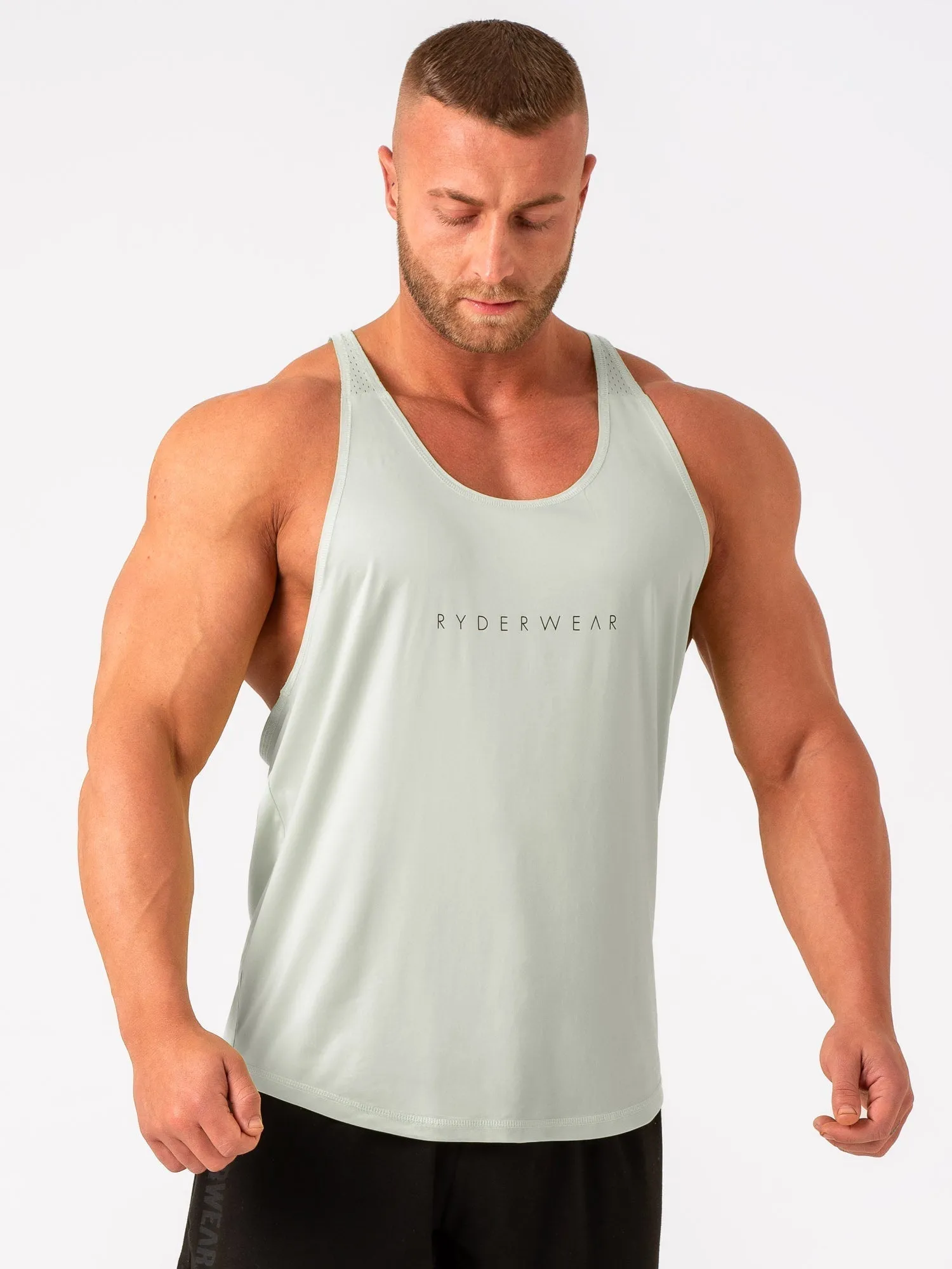 slow movement Lightweight Mesh Lining Ryder T-Back - Spearmint