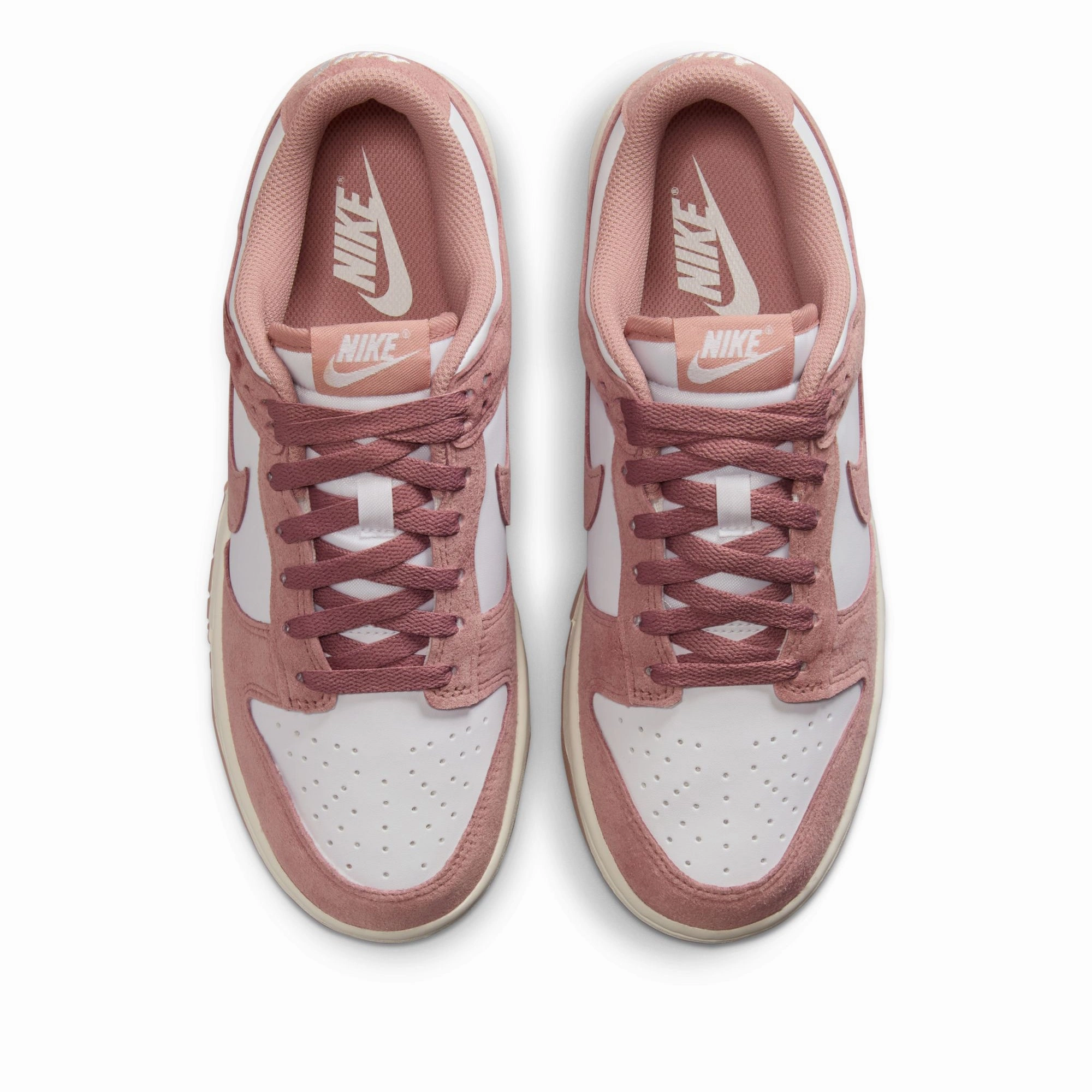Relaxed Cushioning Women's Nike Dunk Low - White/Particle Pink