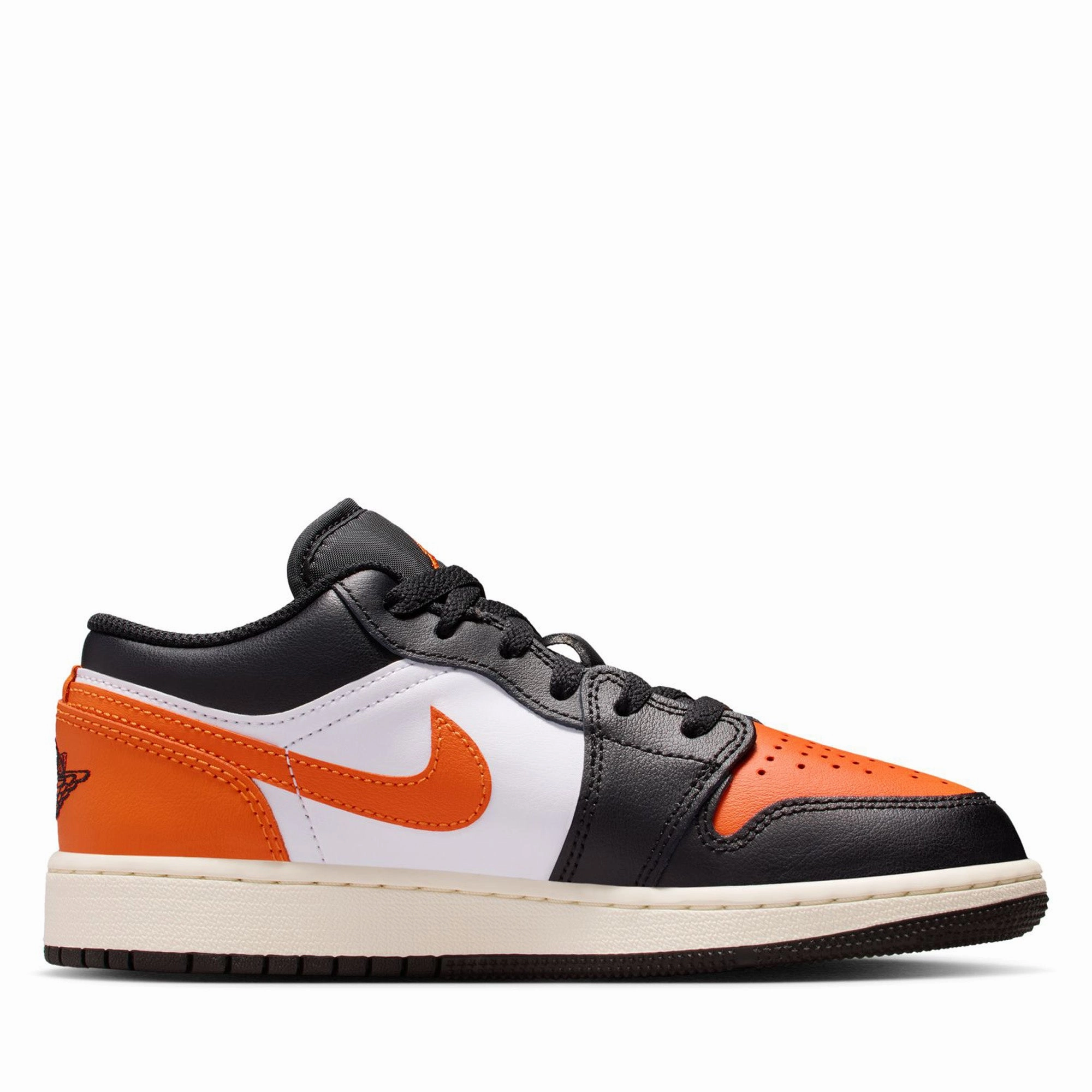 Step Calm Air Jordan 1 Low (GS) - Black/Starfish