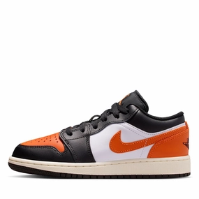 Breathable Shoes Air Jordan 1 Low (GS) - Black/Starfish