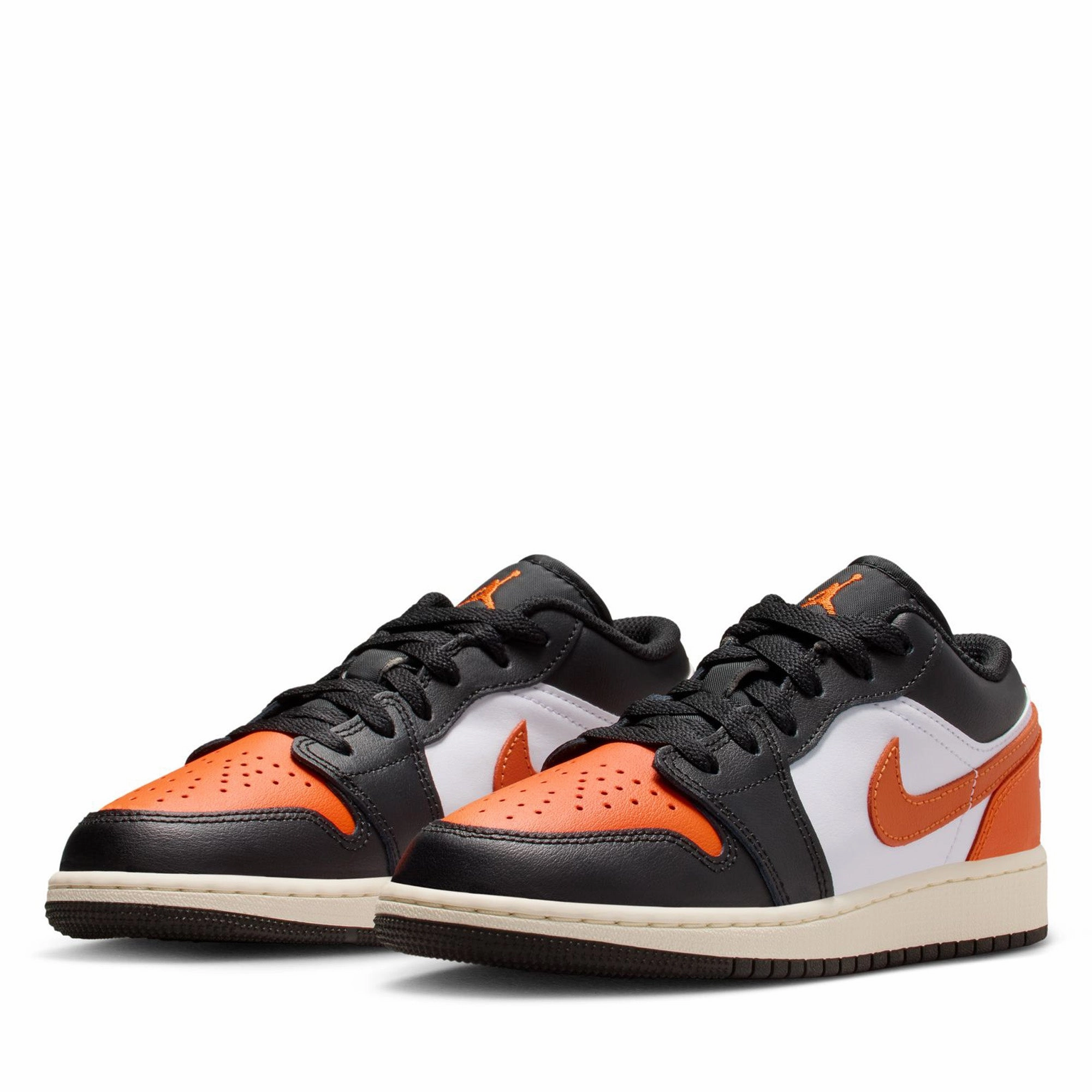Air Jordan 1 Low (GS) - Black/Starfish Mid Week