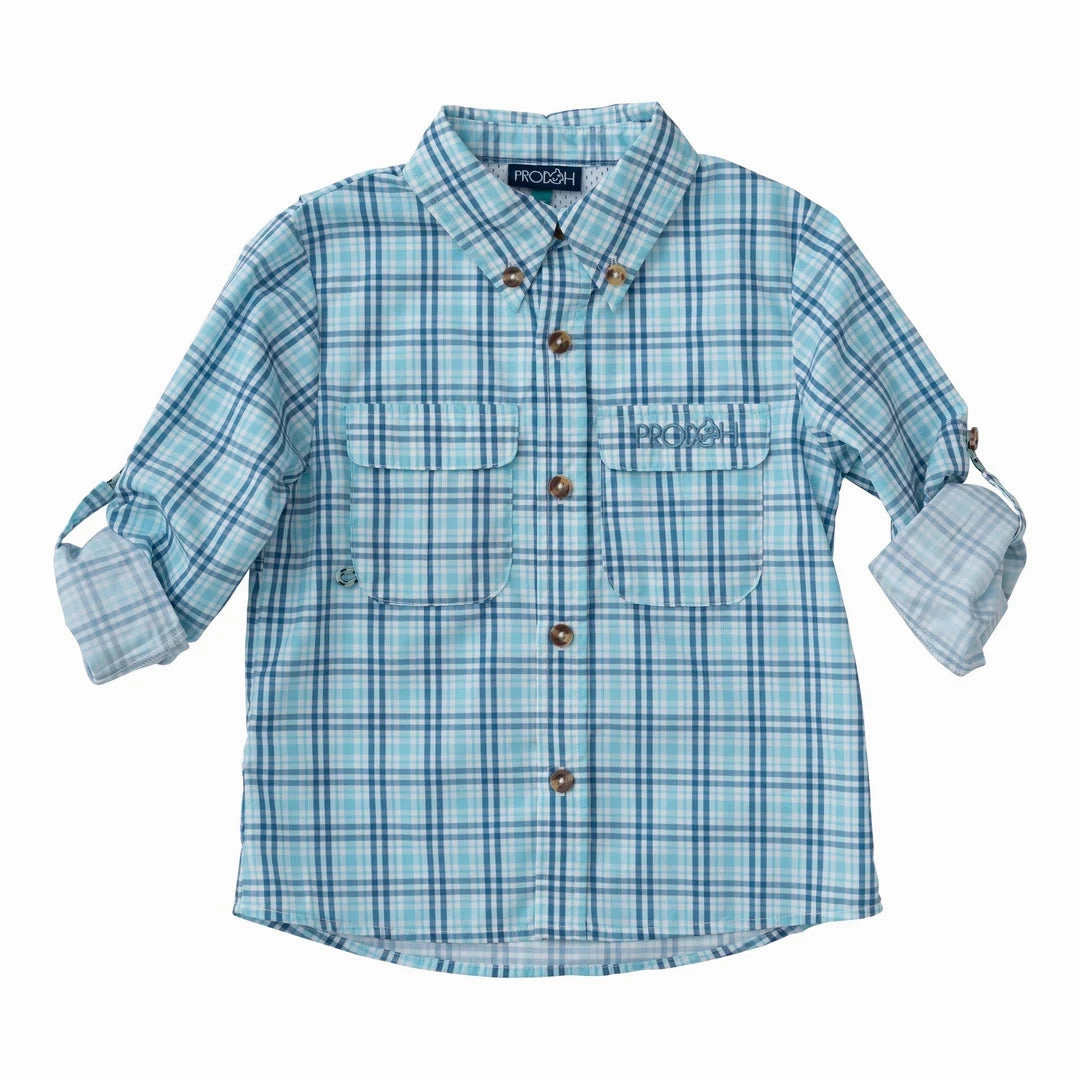 absorbent Founders Fishing Shirt - Sunset Vibes Plaid