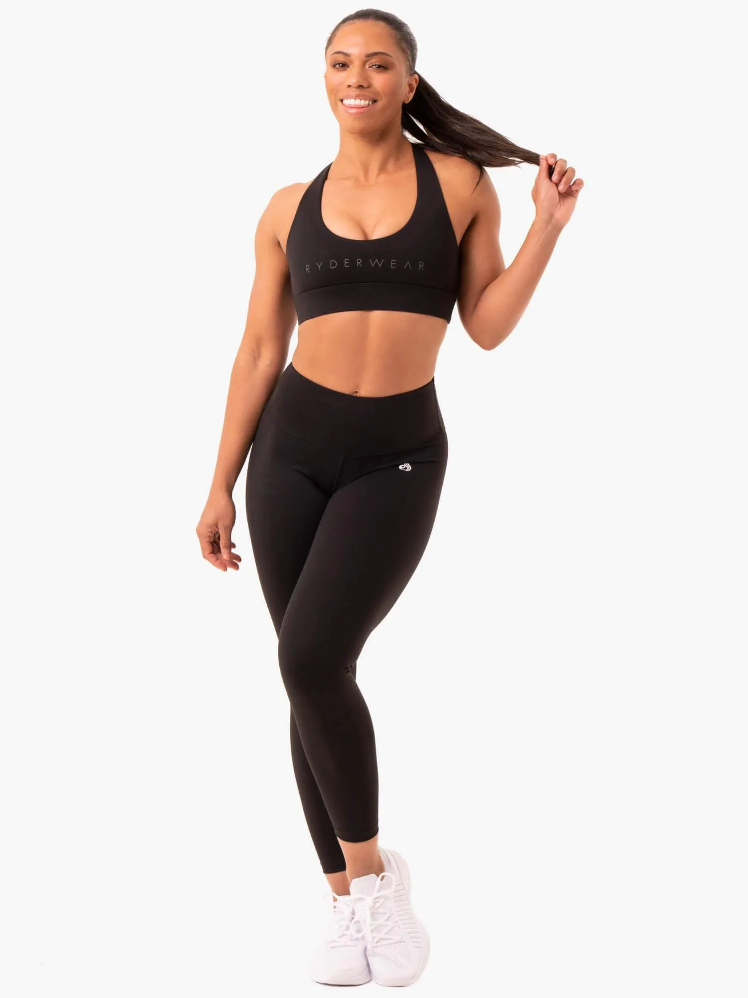 Affordable Staples Cross Over Sports Bra - Black