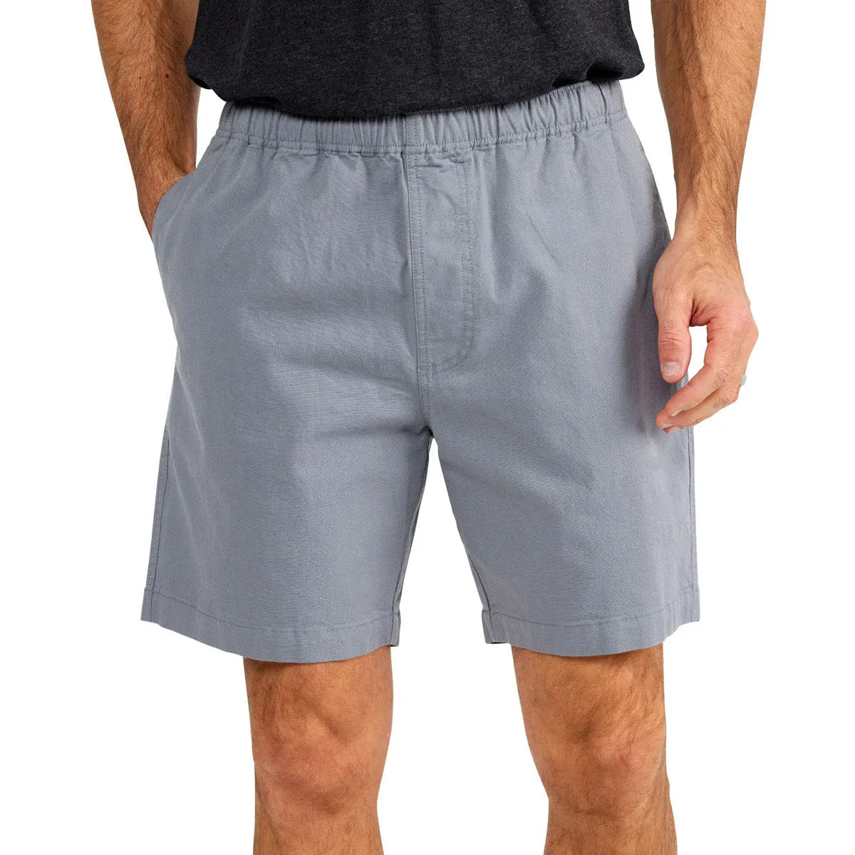 Men's Stretch Canvas Short - 7" Luxury Brand Beach Vacation