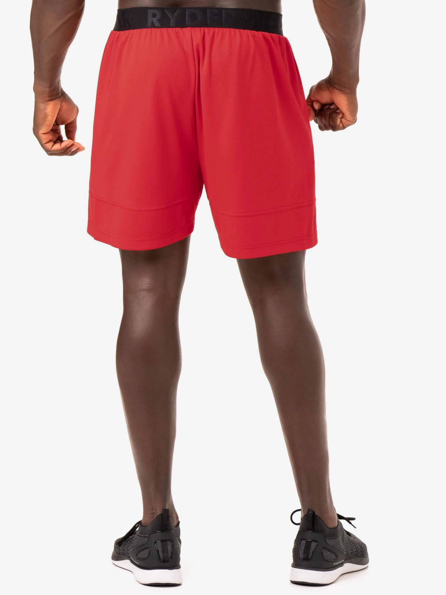 Action Mesh Short - Red Freedom Flex