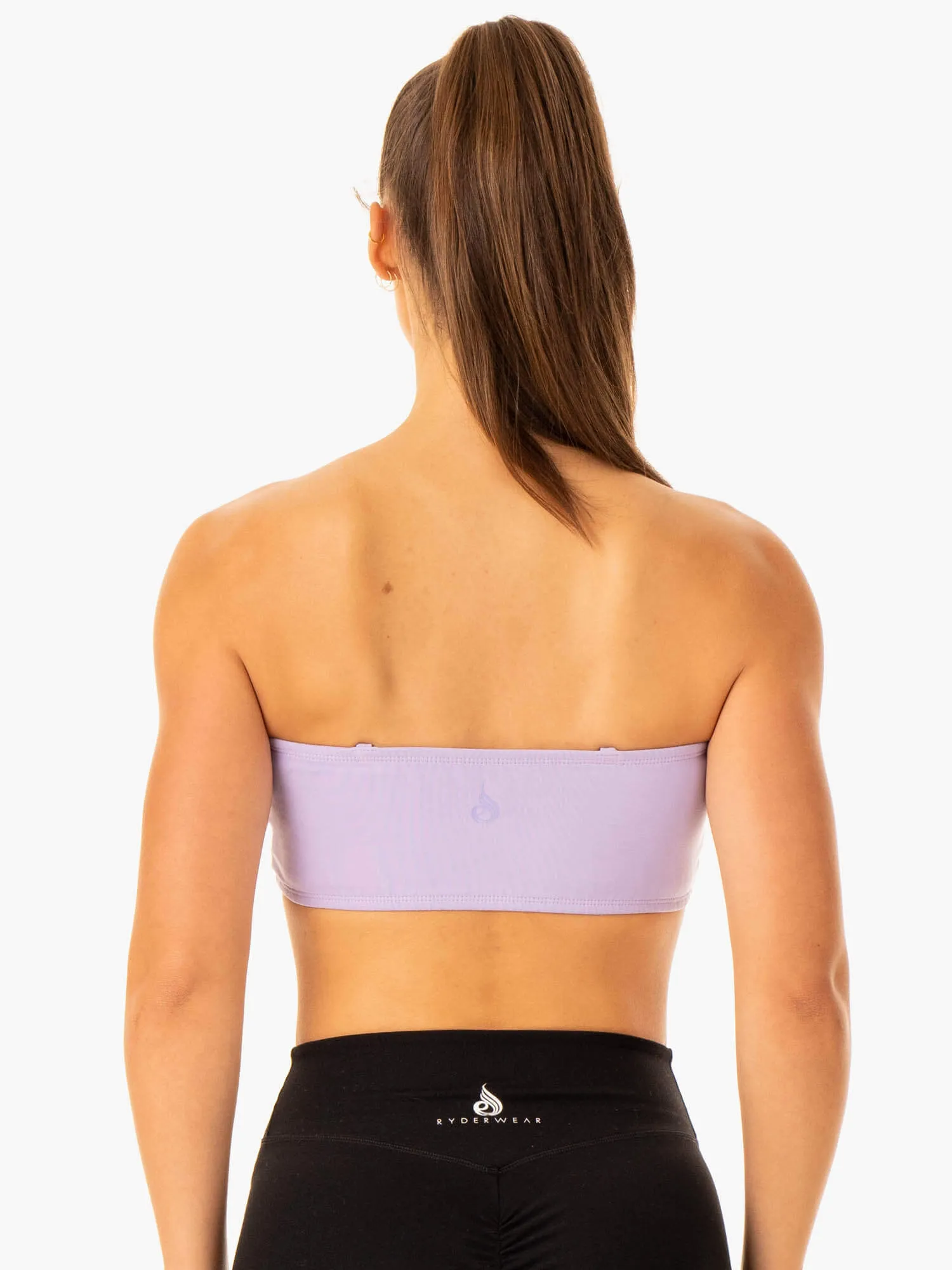 Convertible Bandeau Sports Bra - Lavender Customizable seams