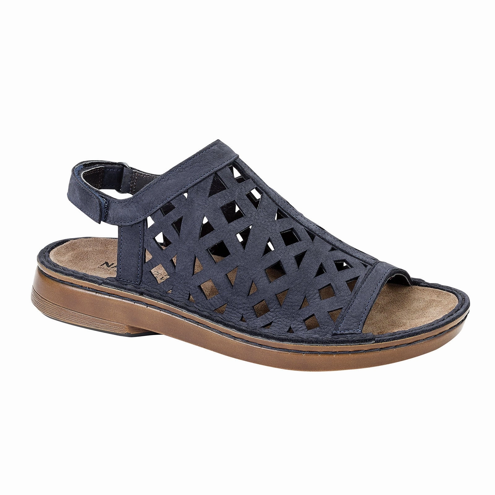 Naot Amadora Sling Sandal (Women) - Navy Velvet Nubuck Innovative Features