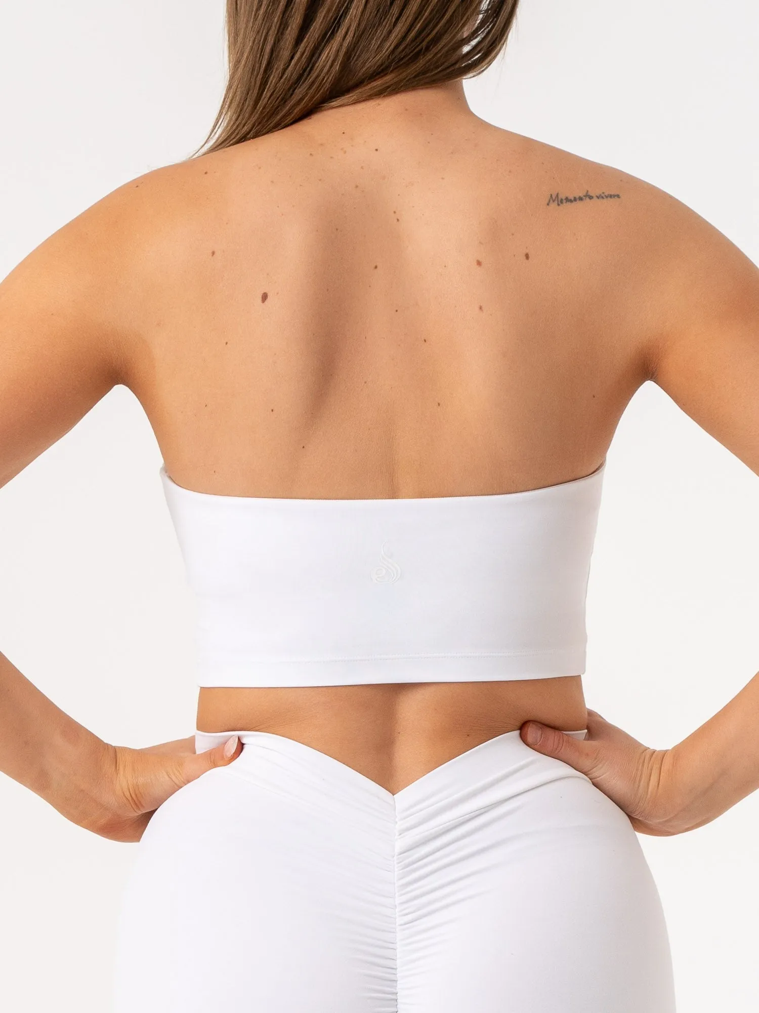 NKD Strapless Tank Bra - White Wear alone