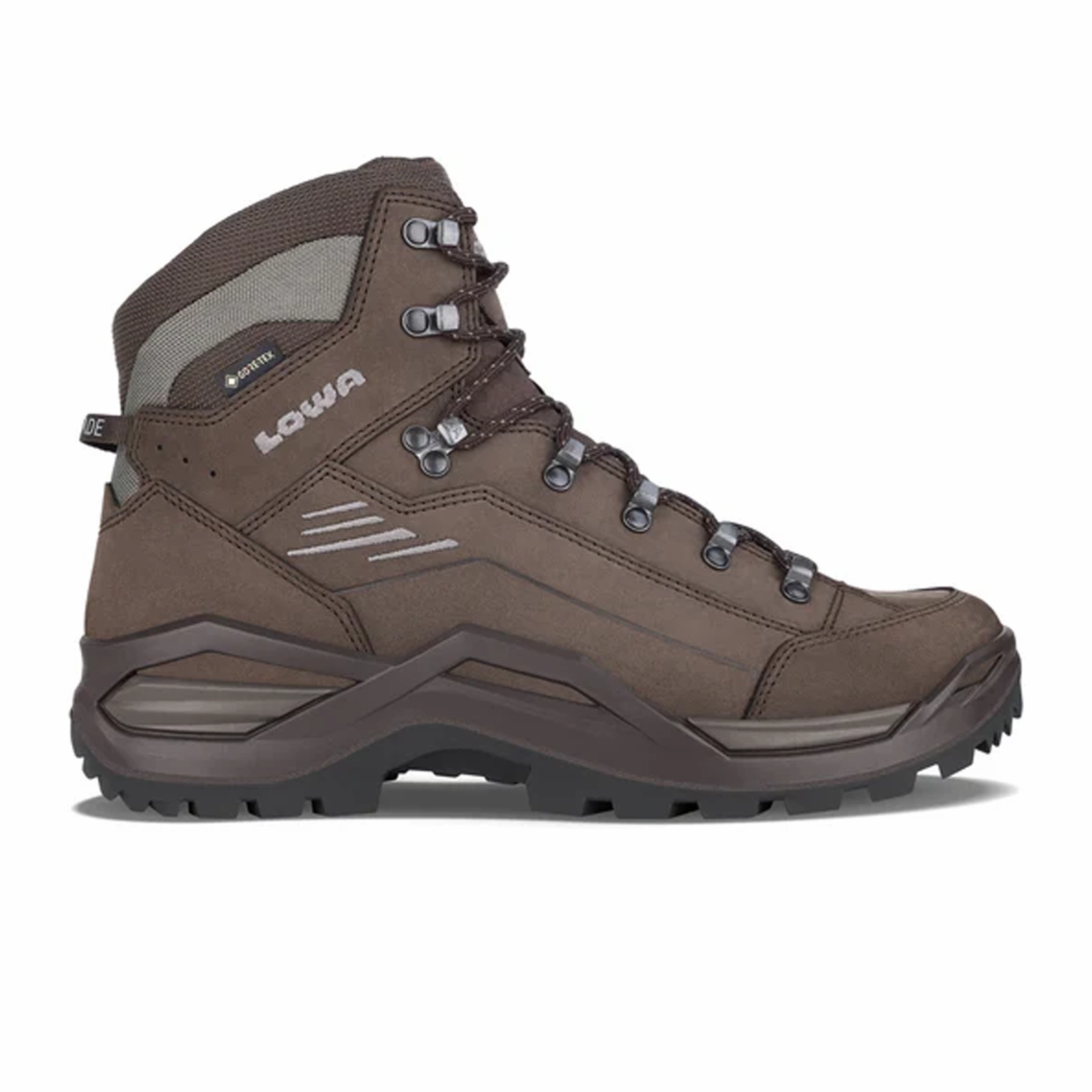 Lowa Renegade EVO GTX Mid Hiking Boot (Men) - Espresso/Seaweed Soft Breeze Minimal Design