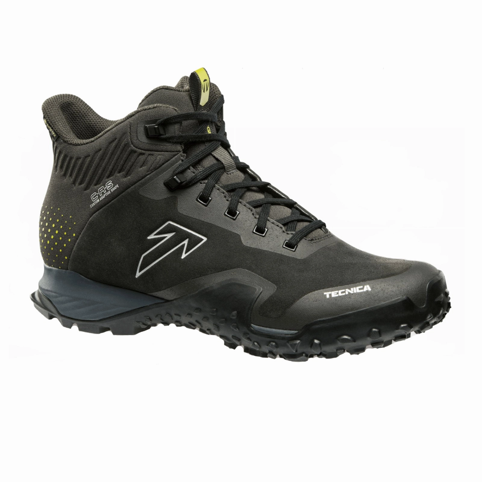 Faux Leather Tecnica Magma Mid GTX Hiking Shoe (Men) - Dark Piedra/Dusty Steppa