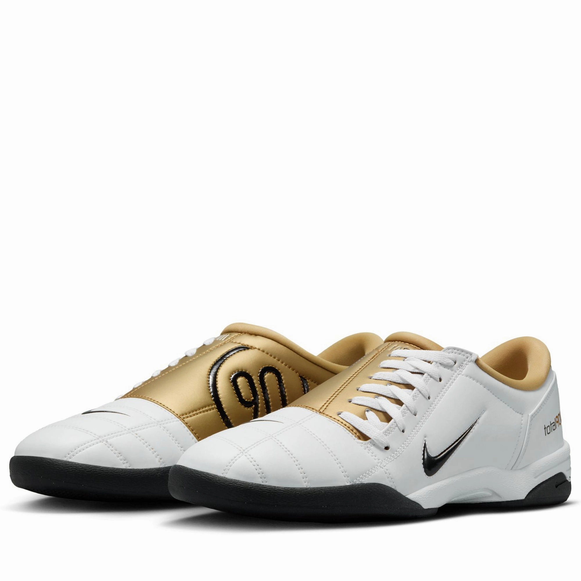Comfortable Support Nike T90 SP - White/Metallic Gold