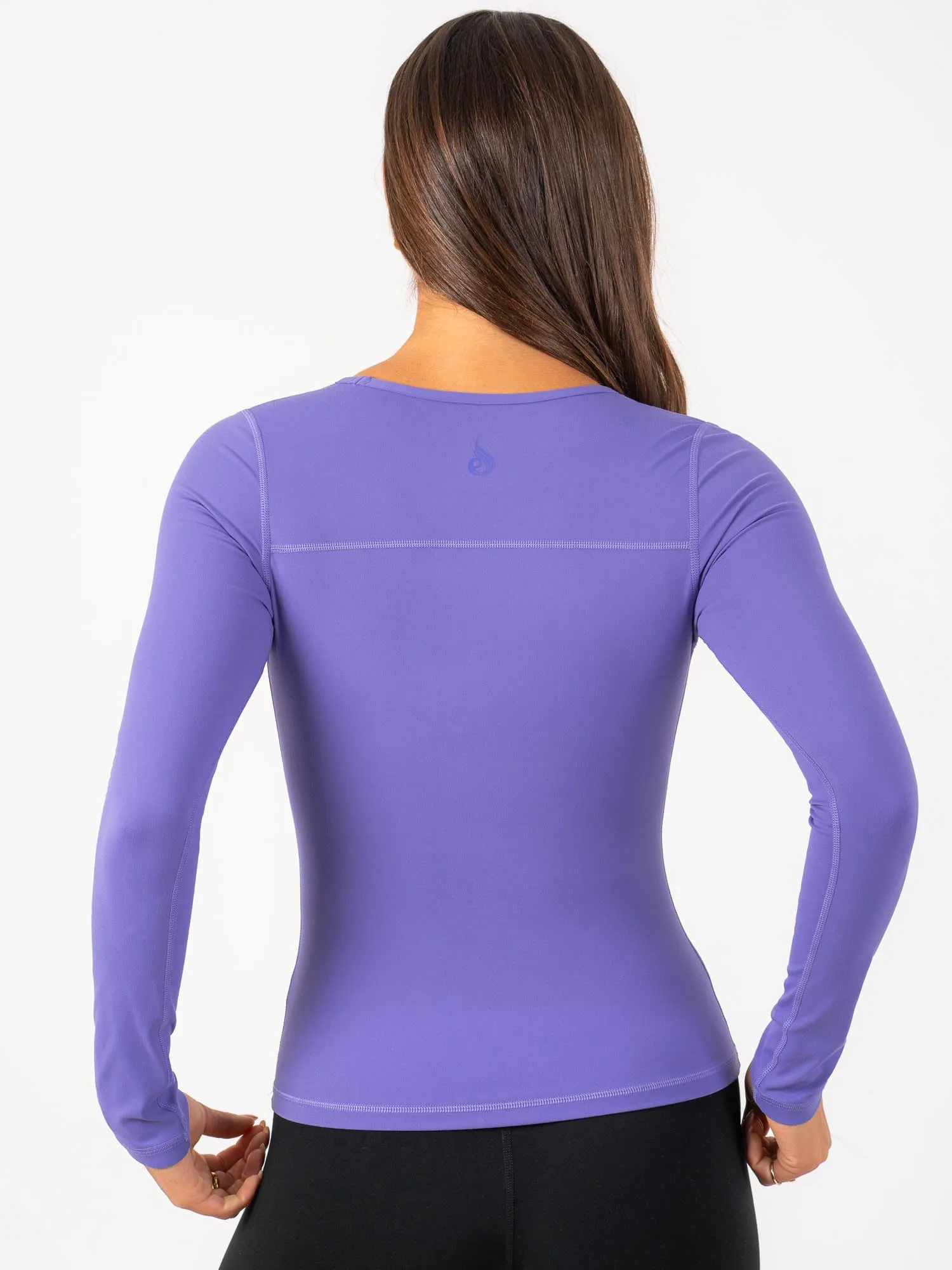 NKD Align Long Sleeve Training Top - Purple FlatlockStitching summer top