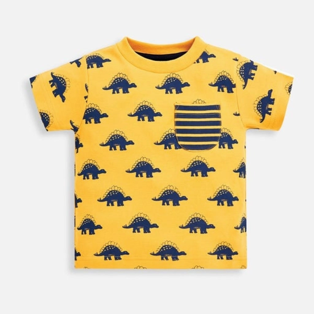 Lively Jojo Maman Bebe Kids ellow Stegosaurus Print T-shirt