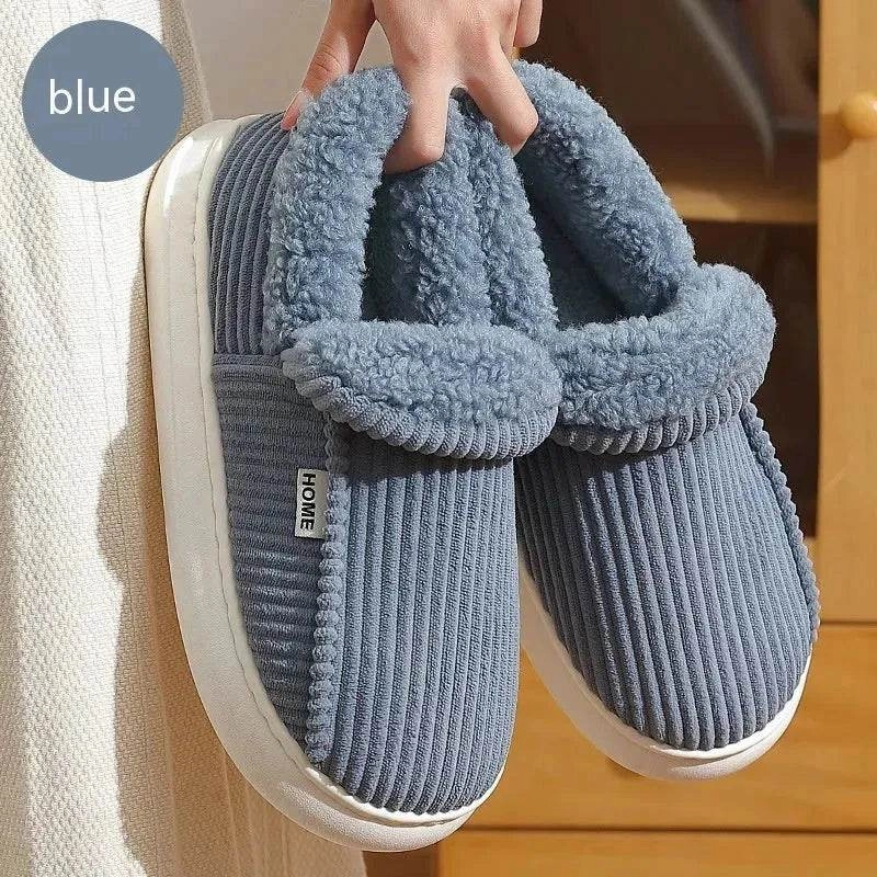 Arctic Survival Boots Cozy Coverage Ankle Wrap Cotton Slippers Winter Women's Plus Size Thickened Fleece-lined Warm Slugged Bottom