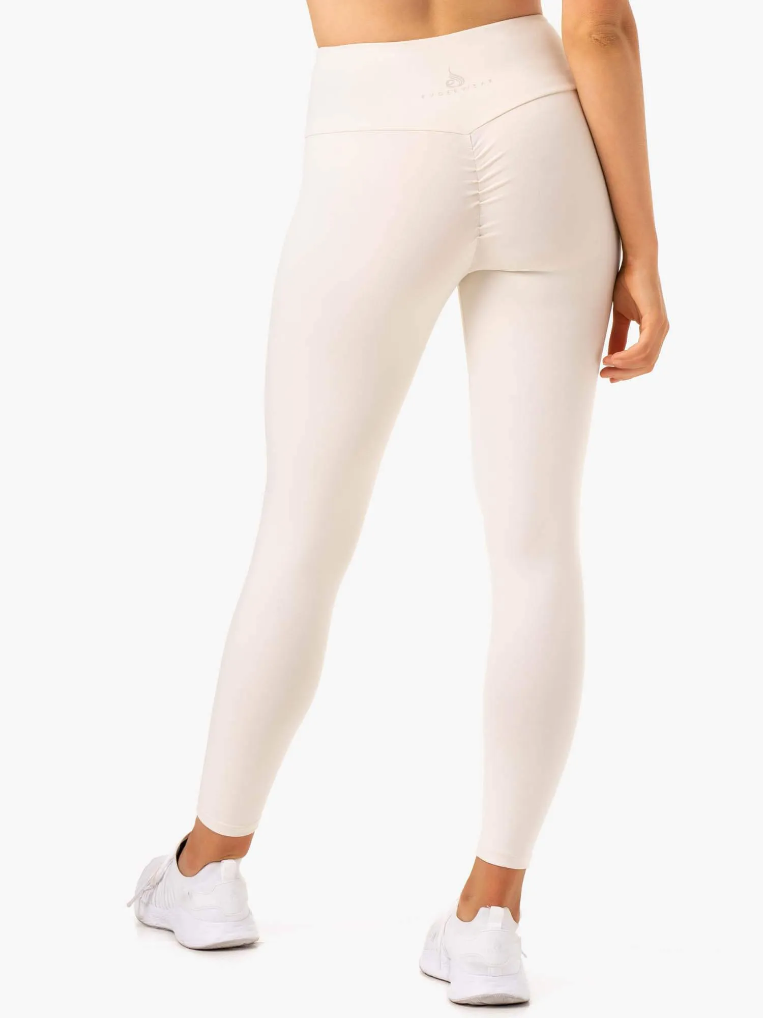 For Adults Wrinkle Resistant Adapt High Waisted Scrunch Leggings - Ivory