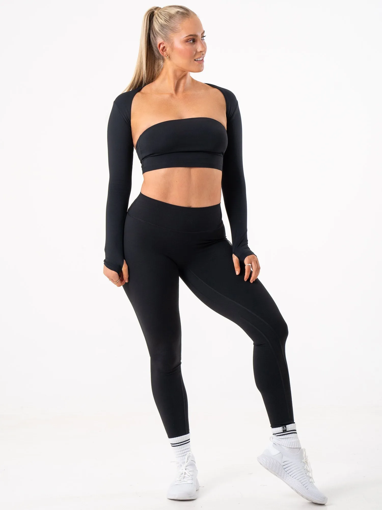 Half-sleeved seams NKD Strapless Tank Bra - Black